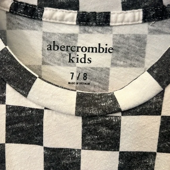Abercrombie Kids checkered shirt size 7-8 for boys or girls - cool & fun - Picture 4 of 5